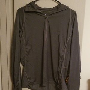 Gray athletic top